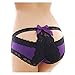 Produktbild FORH Damen Unterwäsche Frauen Sexy Hohe Taille Spitze Briefs Thong Hipster Taillenslip Höschen Versuchung Bandages Hollow Hohle Erotic Unterhosen Mit Cute Bow-Knot (Lila)