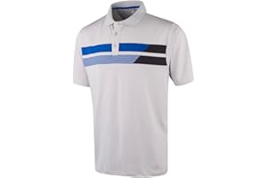 Island GREEN Men's CoolPass Stretch Quick Dry Breathable Polo Shirts