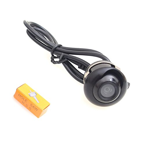 CocarAC360 Hole Drilling 22.5mm Car Auto Backup Camera Cam Screw Bumper Mount Universal Fit Parking Assistance Grid Lines