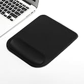 ErgoPlus Bilek Destekli Mouse Pad Ergonomik Mousepad Kaymaz Taban Bilek Koruyucu, Ofis Oyun Bilgisayar Mouse Altlığı Siyah