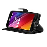 BONROY® Tasche Hülle für Handyhülle für Asus ZenFone 2 Laser ZE550KL (5.5 Zoll) Retro matte Leder PU Leder Flip Schutzhülle Case Cover Etui Lederhülle mit Silikon Back Cover PU Leder Handytasche im Bookstyle Stand Funktion Kartenfächer Schale Stoßfest Handyhülle für Asus ZenFone 2 Laser ZE550KL (5.5 Zoll) - 