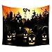 Produktbild bloatboy Wandbehang Wandteppich - Halloween-Kürbis-Geist Hauptdekorationen Tagesdecke Halloween Deko 60 x 80 Zoll (C)