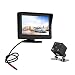 Produktbild Rückfahr-Monitor mit TFT-LCD-Display (10,9 cm (4,3 Zoll)) und HD-IR-Nachtsicht-Rückfahrkamera, 170°, wasserdicht, Parkhilfe