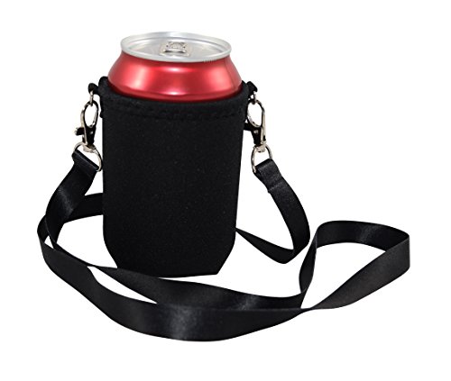 BeerHolder - Dosenhalter für den Hals, Dosenhalterung inkl. Halstrageband, Glashalter, Flaschenhalter (Lanyard)