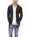 DENIMHOLIC Hooded Cardigan With Thumb Insert For Men (ANTHRA) RS.899.00