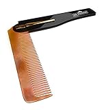 Sir Reginalds Beard And Moustache Comb - Small Portable Foldable Pocket Comb - Professional Grooming For Gentleman