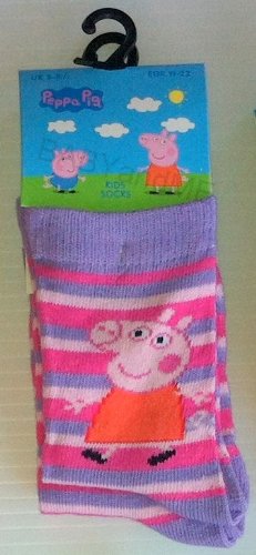 Peppa Pig Socks (3-5½, Lilac peppa)