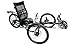 Liegerad EZ-Tad CX für Erwachsene, mit Komfort-Sitz, 130 kg Tragfähigkeit, 27-Gang Schaltung, 20 Zoll Reifen, Trike / Tadpole / Dreirad / Fahrrad