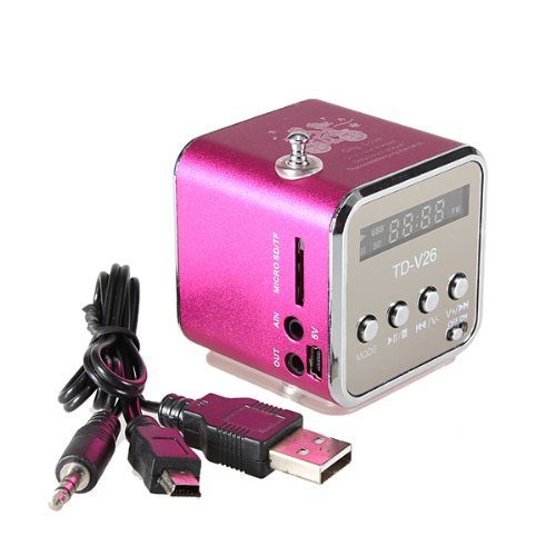 Mini TF Altavoz est&eacute;reo USB Radio FM Music Player para PC MP3 iPhone 5S 5C SAMSUNG