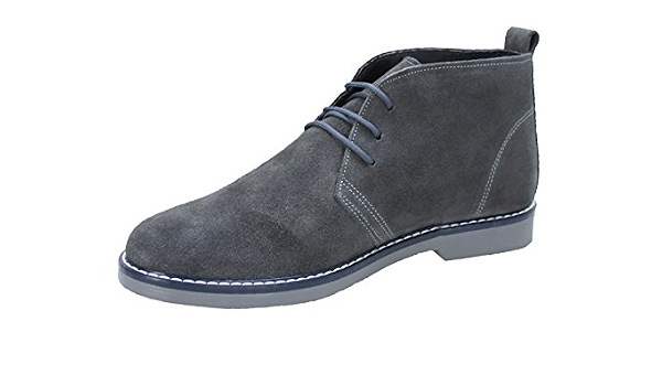 Men's handmade high-laced boots in burgundy calf leather – LeonardoShoes