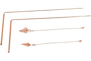 PANDIUI23 Bacchette Rabdomante Professionali d'Ottone - Bacchette di Radioestesia per Geobiologia, FengShui, Aste di Radiestesia Professionali, Aste Radiestesia di Zahori