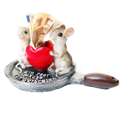 Geldgeschenk, Spardose „Ein Paar Mäuse zum verbraten“ - 5