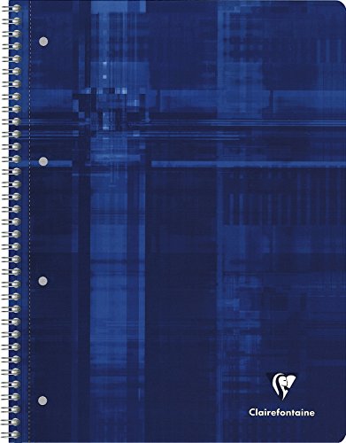 Clairefontaine Collegeblock (mikroperforiert mit Ringbuchlochung farbige Blätter, DIN A4+, 22,5 x 29,7 cm, 120 Blatt, 90g, kariert mit Rahmen) farbig sortiert,5 Stücke - 3