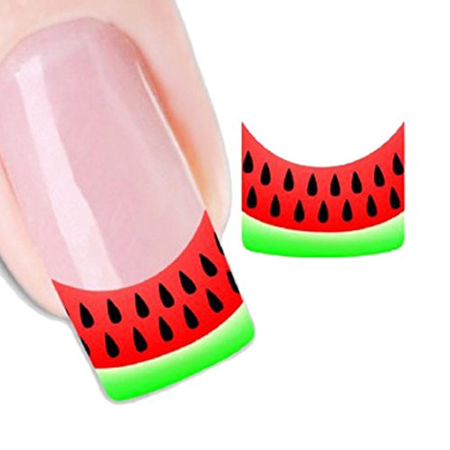 DDLBiz® Watermelon Design Nail Tip Art Transfers Decal Sticker (XF1328)