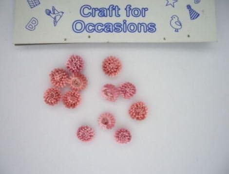 Craft Embellishments - Sea Urchin Pink/Peach (12 pieces)