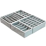 ①Juego de guardarropa simple y económico:Ideal para organizar ropa interior,sostenes,calcetines,bufandas,corbatas o Accesorios de bebé etc,para que sus cajones queden limpios y ordenados.También puede usar estas cajas para guardar todo lo que quiera