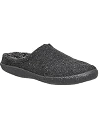 TOMS Hombres Negro lana Berkeley Pantuflas
