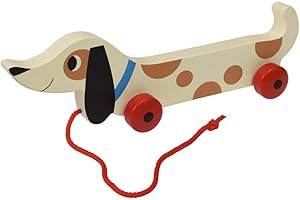 Rex London Charlie The Sausage Dog Wooden Pull Toy