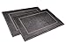 Produktbild Wash Monkey - Badvorleger Set, 2er Pack groß, Badematte Badteppich Duschvorleger, 50x70 cm - 100% Baumwolle, Dichte 650 g/m² | Premium Qualität | anthrazit