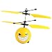 Produktbild Hobbylane Infrarot Sensor Flugzeug, Hand Induced Flug Helikopter, Mini Emoji Bälle RC Spielzeug für Kinder / Teenager, Lernen Training Geschenk mit Cartoon Expression (Grinsen)