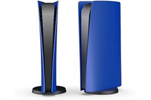 arVin Replacement Side Shell Plate for PS5, Replacement Cover for PS5 Digital Version Console, Dustproof Accessories for PS5 Console, ABS Case - Blue