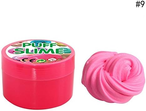 Warm haven Fluffy Slime DIY Plasticine Sludge Clay Toy Puff Slime Fresh Scented Plasticine Mud Putty Pink Stress Relief Toys (I)