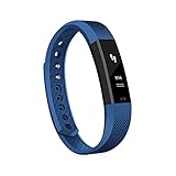 Antimi Fitness Armband, fitness tracker smart bracelet Smartwatch für Android Smartphone und iPhone, Schrittzähler, Push-Message und Anrufer - ID Benachrichtigung (Blue)