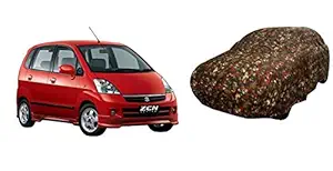 NAVAM Brand - Car Body Cover Water Resistant for Maruti Suzuki Zen Estilo VXI (Brown Jungle - Color)