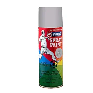 ABRO SP-C1-318 Multipurpose Colour Spray Paint Can for Cars and Bikes (Bright Chrome,