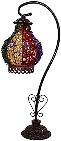 wshfor European style simple personality creative table lamp ，Bohemian style bedroom lamp living room lamp ， Iron craft Lamp E14 light source interface, voltage: 110V ~ 240V