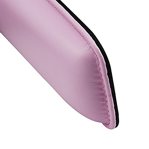Druck PU Leder Computer Maus Tastatur Handgelenkauflage mit 2 PC, rutschhemmenden Matte, 46,5 cm Weich Handgelenk Kissen Pad mit Memory-Schaumstoff für Notebook/Desktop Tastatur, Anzug für Büros, Home, Gaming 18.3 * 3.2 *1 inch rose - 4