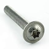 Typ: Linsenkopfschrauben mit Innensechsrund und Flansch - Vollgewinde (Gewinde bis Kopf)