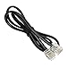Produktbild RJ11 zu RJ11 Kabel 5ft, RUITEXUN 1,5 Meter Telefon Kabel Telefon Line Verlängerungskabel Kabel Draht Stecker zu Stecker RJ11 6P4C Modular Plug für Festnetz Telefon Fax (Schwarz)