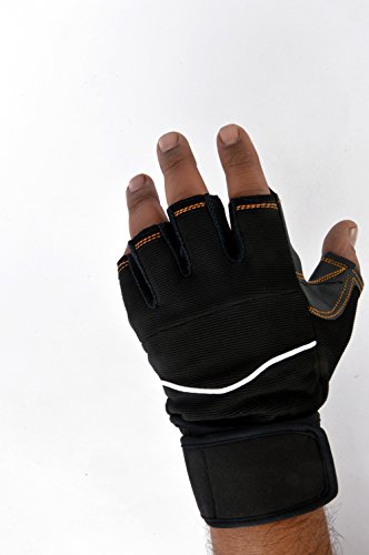 KONEX Premium Gym Gloves for Men and Women with Wrist Support Quality Sports BLACK By Dhanlaxmi Sports RS.350 (50.00% Off) - Amazon