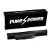 Produktbild PUREPOWER® EXTENDED Laptop Akku für Asus Pro5NBR (10.8V, 6600 mAh, schwarz, 9 Zellen)
