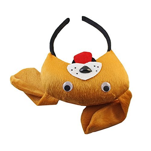 Hund Kopfband – SODIAL(R)3D Hund Huendchen Kopfband Tier Bauernhof Erwachsene Kinder Kostuem Maske - 3