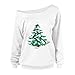 Produktbild ITISME FRAUEN BLUSE Frauen-Weihnachtsdruck-langärmliges Sweatshirt Pullover Tops Blusen-Shirt