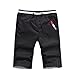 Produktbild MOIKA Herren Chinoshorts, Sommer Herren Slim Fit Slim Fit Chino Short Hose für Herren Freizeitshorts Chino Shorts Everyday Shorts Casual Shorts(L2Schwarz)
