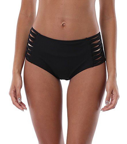ALove Damen Badeshorts Bikinihose / Bikinislip Schnüren Höschen High Waist Sunset