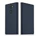 Produktbild Nokia 8 Sirocco Hülle, Stilvoller Brieftasche Handyhülle, GOGME multifunktionalen Schutzhülle, Einschubfächer für Karten, Flip Bracket Funktion Senior PU-Leder Brieftasche Telefon-Kasten. Schwarz