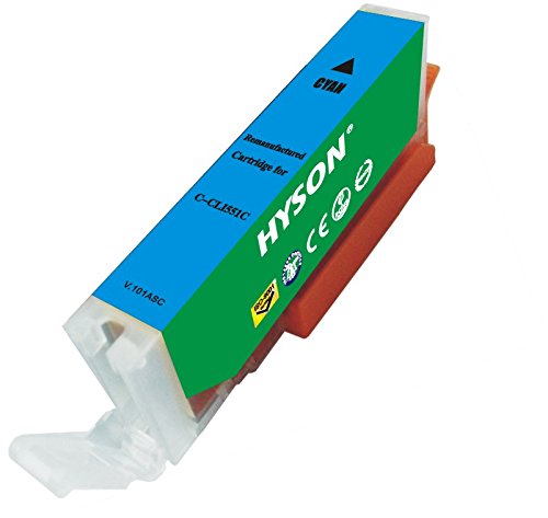 Rundschal HYSON wiederaufbereitete Tintenpatronen PGI-550/CLI-551 Für Canon Pixma iP7250, iP8750, iX6850, MG5450, MG5550, MG5650, mg5655, MG6350, MG6450, MG6450 Monster University Edition, MG6650, MG7150, MG7150 MONSTER UNIVERSITY Edition, MG7550, MX725, mx925- verschiedene Farben 10 Stück Stegeinlage - 4