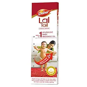 Dabur Lal Tail : Ayurvedic Baby Massage Oil ? 500ml|Clinically Tested 2x Faster Physical Growth for Stronger Bones and Muscles
