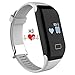 Produktbild PADGENE® Pulsuhr Fitnessarmband H3 Aktivitätstracker Uhrenarmband mit Herzfrequenzüberwachung Schrittzähler, Pedometer, Sedentary / Anruf / Nachricht Erinnerung, Schlaf-Tracker Synchronisierung mit Android 4.3 oder höher und iPhone 6S / 6 / 5S / 4S Smartphone (Weiß)