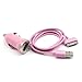 Produktbild Super Qualität High Power Langlebig Auto Schnell Pink Ladegerät Adapter mit passender 1 Meter Rund USB Sync Daten Kabel für Apple iPhone 4 4S 3 GS 3 G iPod, indem TB1 Products