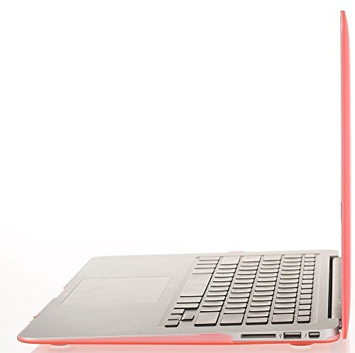 MOSISO MacBook Air 13 H  lle - Ultra Slim Hochwertige Plastik Hartschale Tasche Schutzh  lle Snap Case f  r MacBook Air 13 Zoll  A1466   A1369   Rose