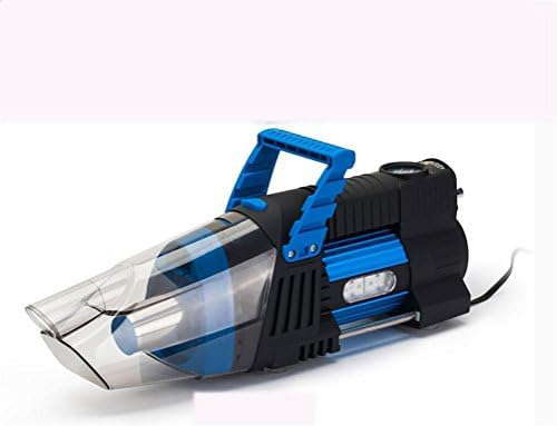 LEAJIA 5-in-1 Handheld Auto Car Vacuum 12V/180W Car Vac Wet Dry Tire Inflator Pump Pressure Gauge with LED Light , blue