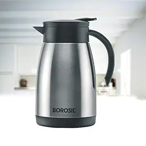 Borosil - Stainless Steel Teapot- Vacuum Insulated, Silver, 750ML