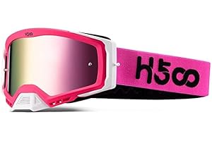 ‎SGTTX Motorradbrille Anti-Nebel Staubdicht Motorrad Schutzbrille MTB ATV Mountain Downhill Trail Schmutzsprung Radfahren Offroad Racing MX Schutzbrille mit abreißbarer Motorrad Brille für Helme Herren Damen