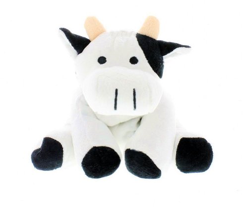 Preisvergleich Produktbild Inware 8701 - Kuscheltier Kuh, mit Wärmekissen zum Herausnehmen, Wärmetier