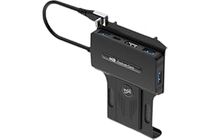 CRGANGZY 5 in 1 Dockingstation 100W PD3.0 Ladestation USB-C Dock Ständer HDMI-kompatibel 2.0 4K@60Hz USB3.0 10Gbps for Steam Deck/ROG Ally